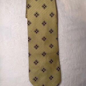 Vintage Arrow Gold and Brown Patterned Tie